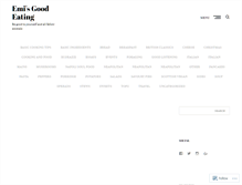 Tablet Screenshot of emisgoodeating.com